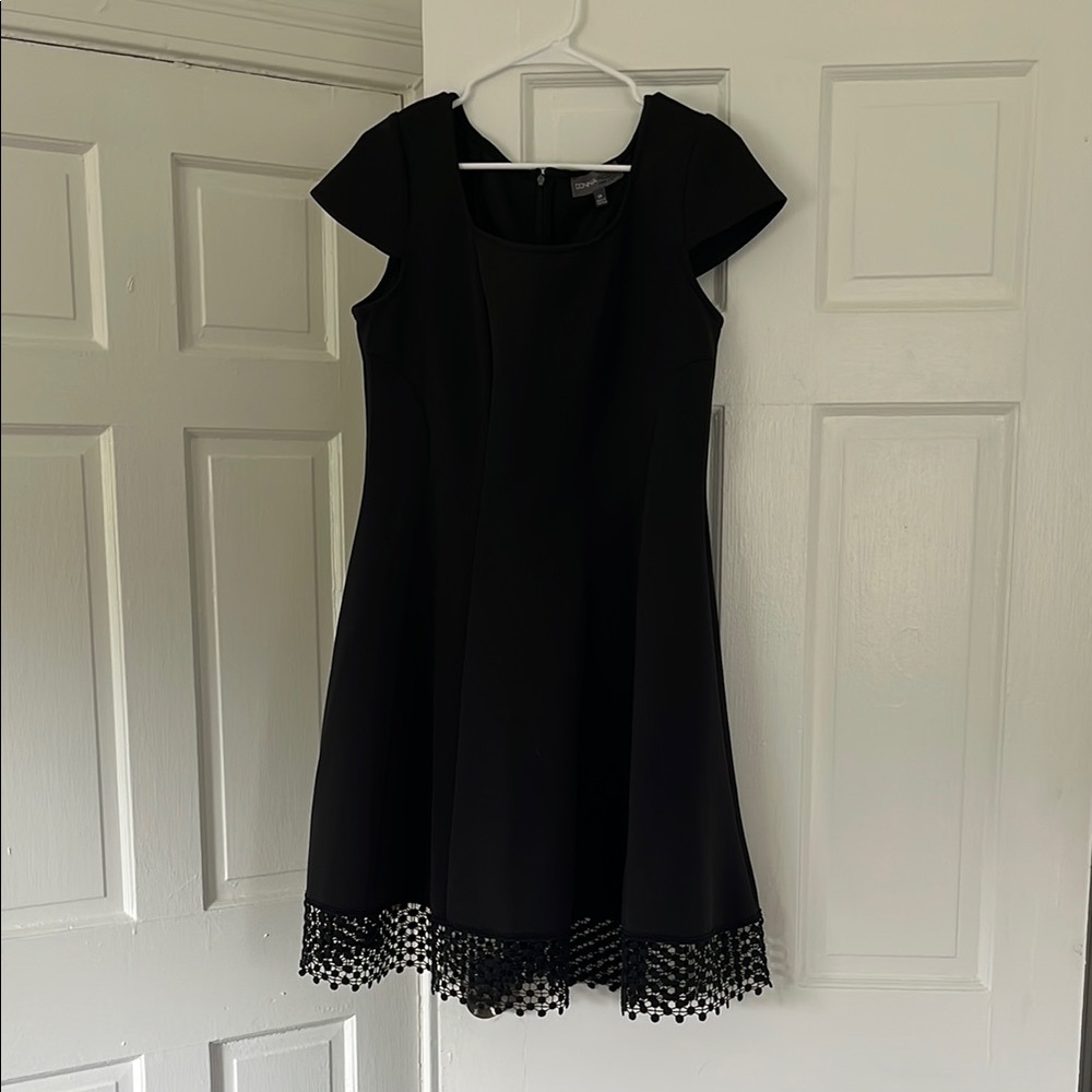 Donna Ricco NY A-Line Dress with Lace Trim